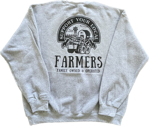 Support Your Local Farmer Crewneck