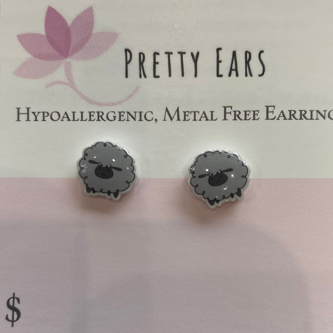 Pretty Ears Exclusive Farm Animals Studs - Sheep