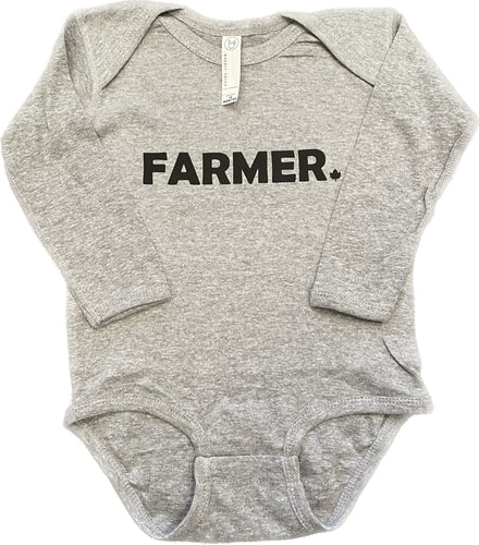 Farmer Infant Long Sleeve Onesie