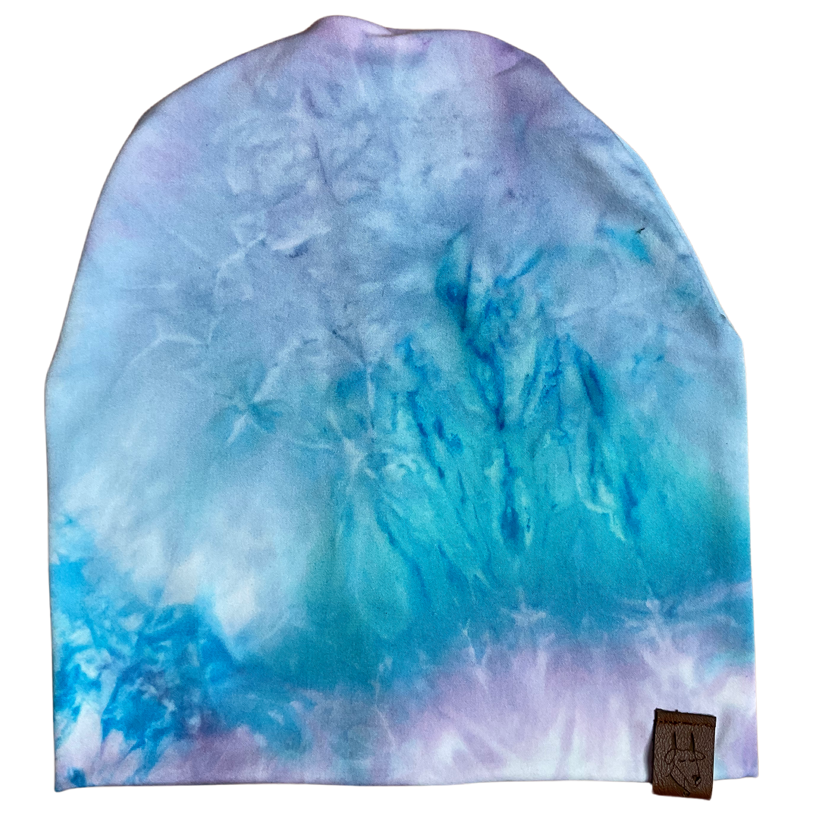 Tie-Dye Purple-Blue Slouchy Beanie